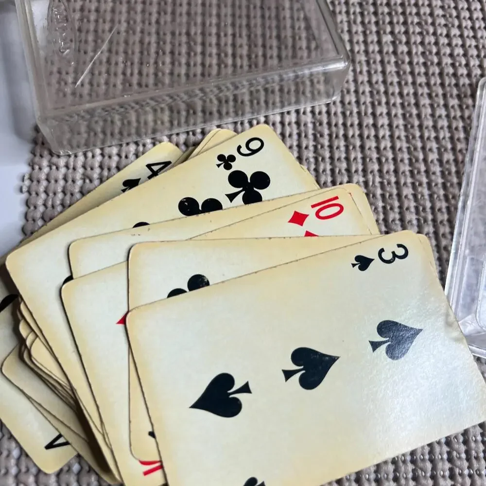 Vintage Stardust NU-VUE Playing Cards‎ Beach Shells Design Plastic Coated USA